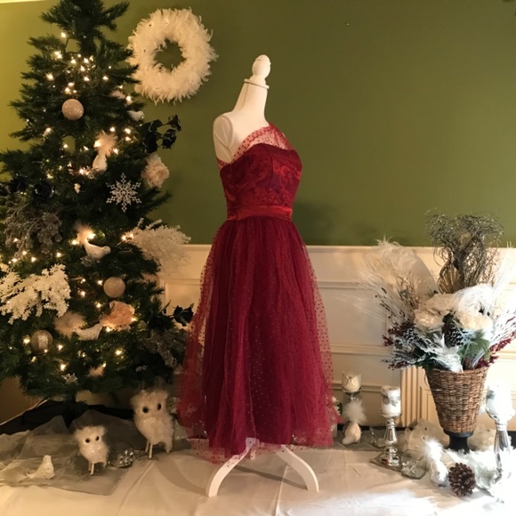 Cocktail holiday party dress one shoulder - Picture 7 of 10